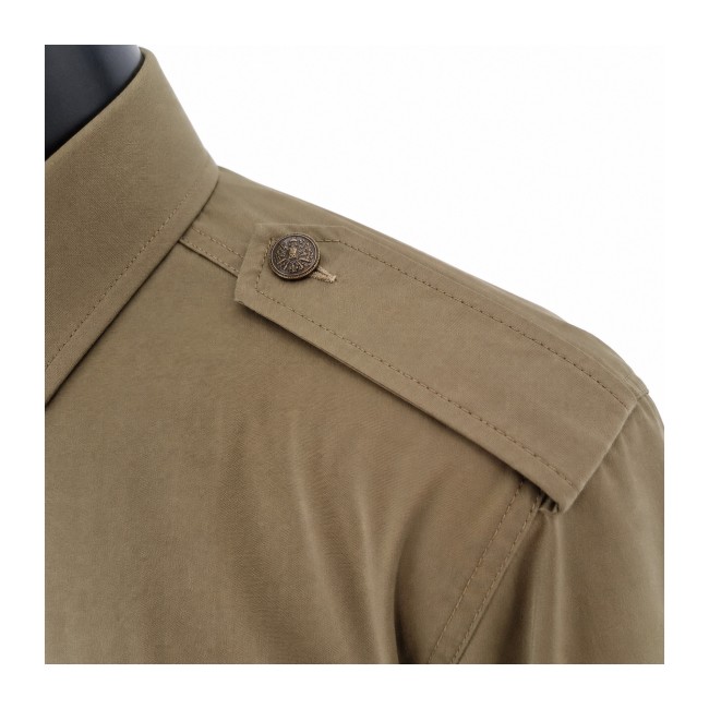 Camicia estiva Esercito uomo kaki controspallina