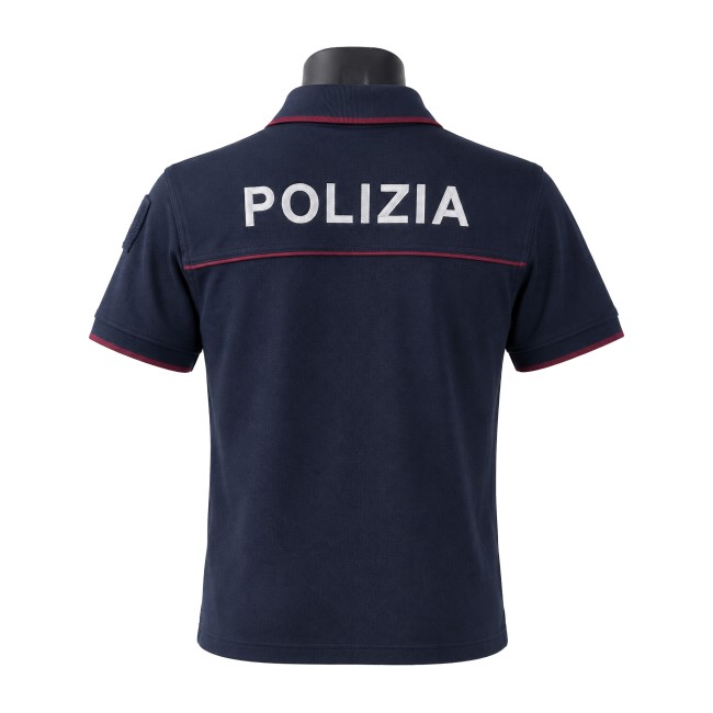Polo Polizia manica corta posteriore