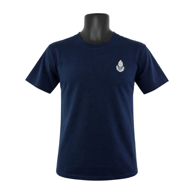 T-shirt Polizia Penitenziaria blu in cotone frontale