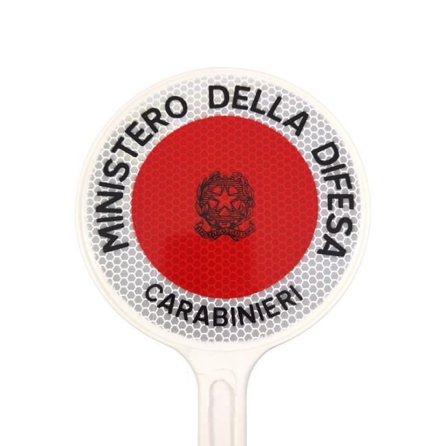 Paletta Segnaletica Carabinieri in plastica dettaglio